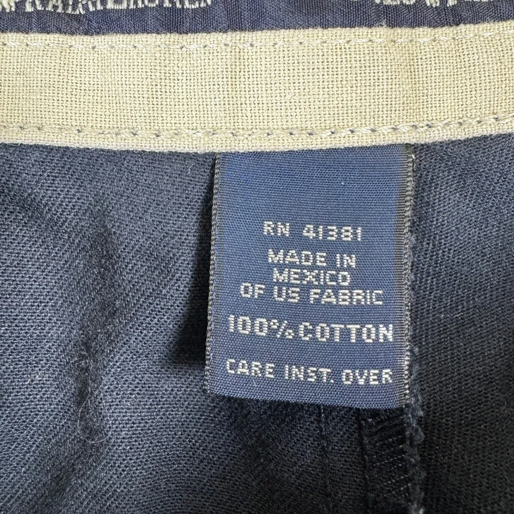 Polo Ralph Lauren Mens Chino Pants Blue Cotton Pleated Size 35x32‎ Preppy